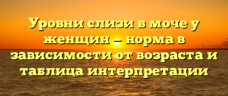 Уровни слизи в моче у женщин — норма в зависимости от возраста и таблица интерпретации